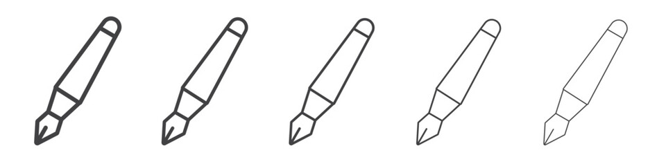 Ink pen icon simple illustration logo art