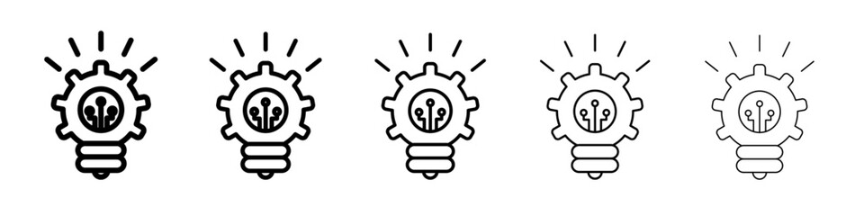 Innovation icon simple illustration logo art