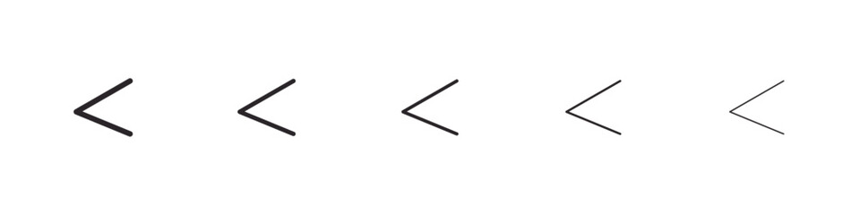 Is less than icon simple illustration logo art