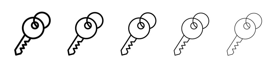 Key icon simple illustration logo art