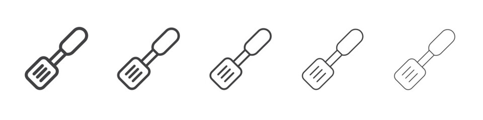 Kitchen spatula icon simple illustration logo art