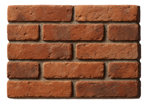 Textured brick facade made from reclaimed bricks for an eco-friendly cottage exterior.