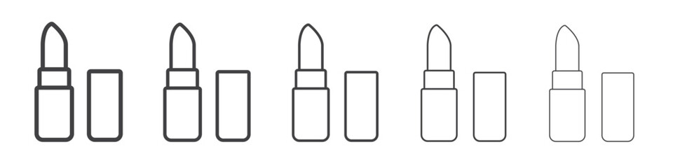 Lipstick icon simple illustration logo art