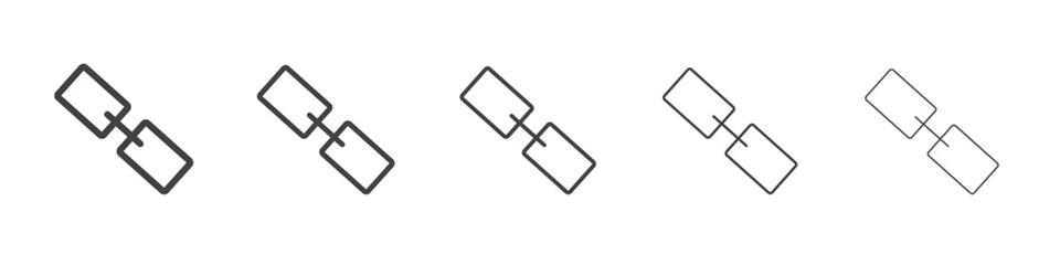 Link icon simple illustration logo art