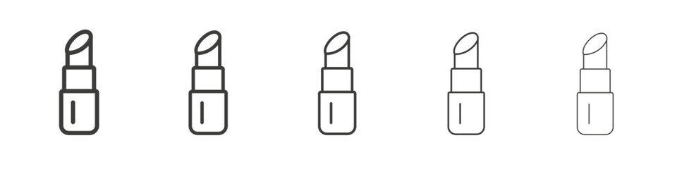 Lipstick icon simple illustration logo art