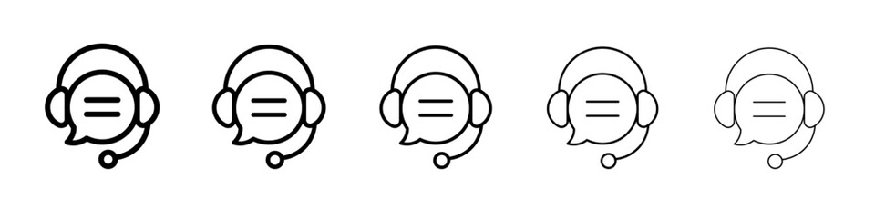 Live chat icon simple illustration logo art