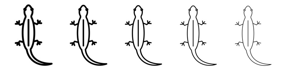 Lizard icon simple illustration logo art