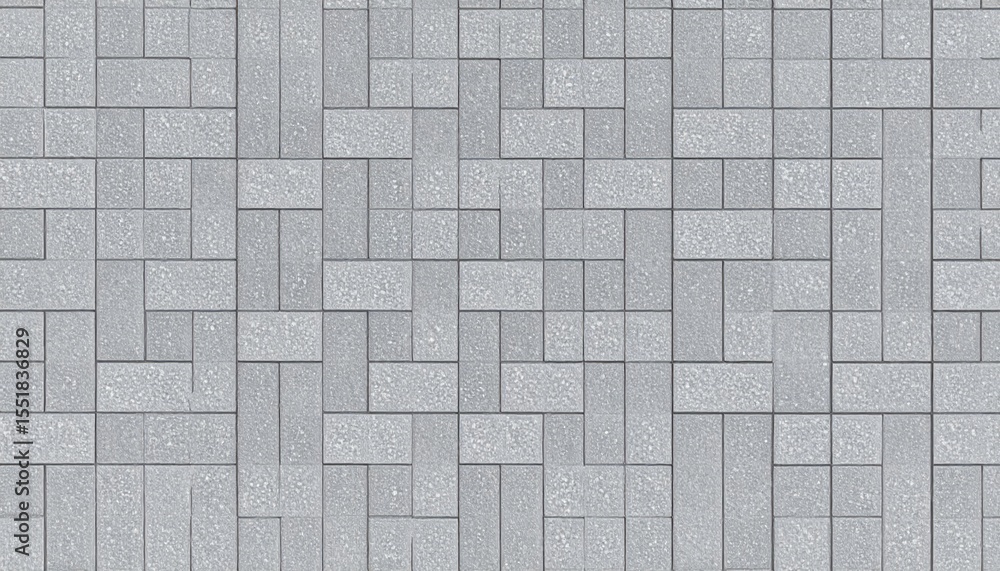 Poster gray brick wall texture, abstract architectural background with geometric pattern for design project
