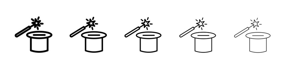 magic wand icon simple illustration logo art