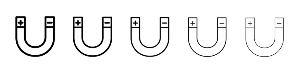 Magnet icon simple illustration logo art