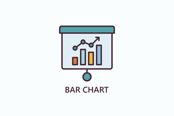 Bar Chart Icon Or Logo Isolated Illustration