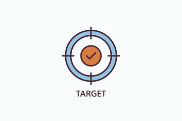 Target Icon Or Logo Isolated Illustration