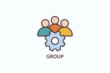 Group Icon Or Logo Isolated Illustration
