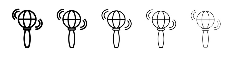 Maracas icon simple illustration logo art