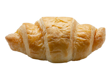 Freshly baked croissant, isolated on white background, png