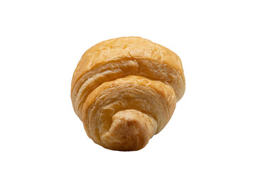 Freshly baked croissant, isolated on white background, png