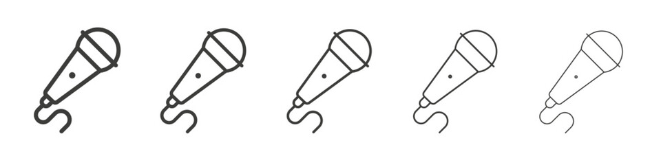 microphone icon simple illustration logo art