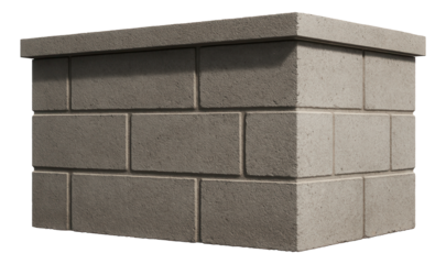 Concrete block foundations, common in suburban homes, composed of stacked concrete blocks that offer strength and ease of construction.