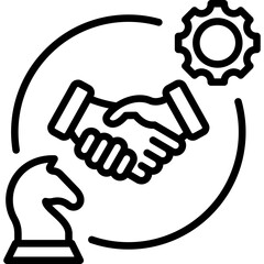 Fototapeta premium Strategic Alliance Icon