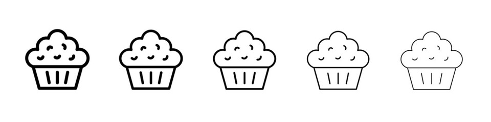Muffin Icon simple illustration logo art