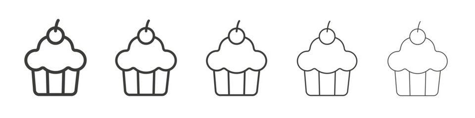 Muffin icon simple illustration logo art