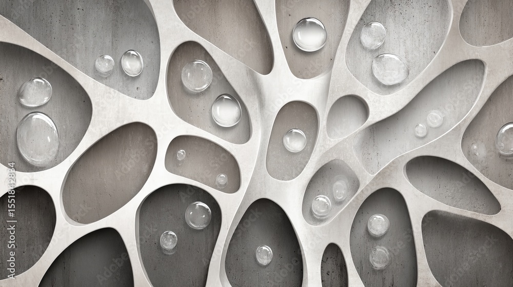 Aufkleber the combination of water droplets and a textured surface produces a unique visual display