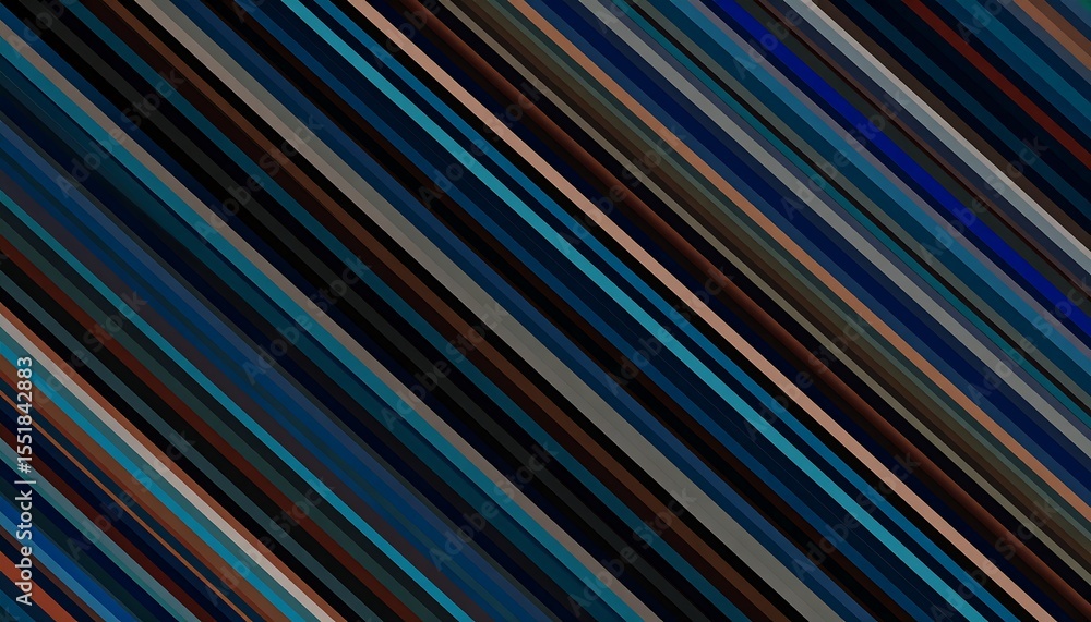 Poster Diagonal stripes abstract pattern with dark colors.