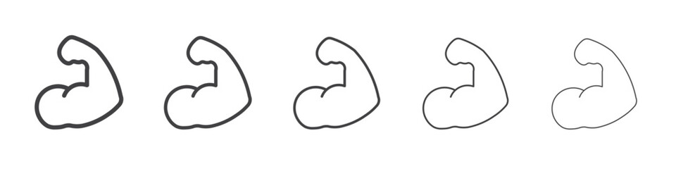 Muscle icon simple illustration logo art
