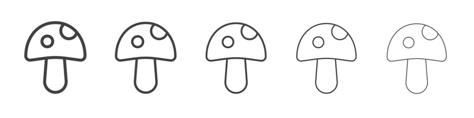 Mushroom icon simple illustration logo art