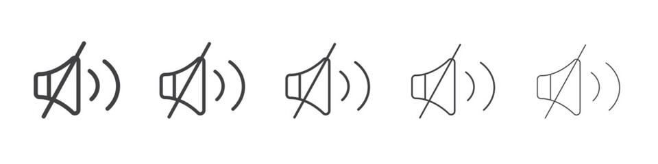 mute icon simple illustration logo art