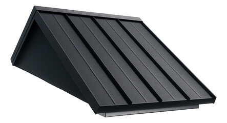 Sheet metal sloped roof for an industrial look on a loft-style residential building.