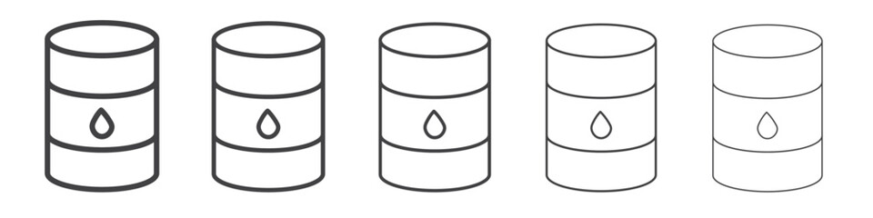 Oil barrel icon simple illustration logo art