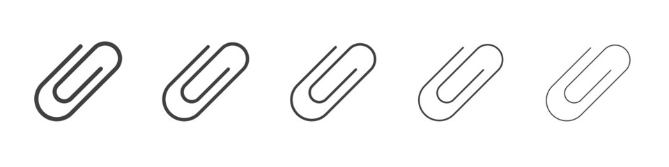 Paper Clip icon simple illustration logo art