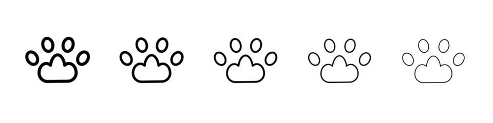 Obraz premium Paw icon simple illustration logo art