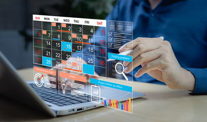 Work efficiency planning with task checklists, time management, project tracking, and scheduling....