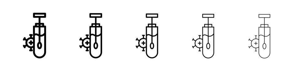 PCR test icon simple illustration logo art