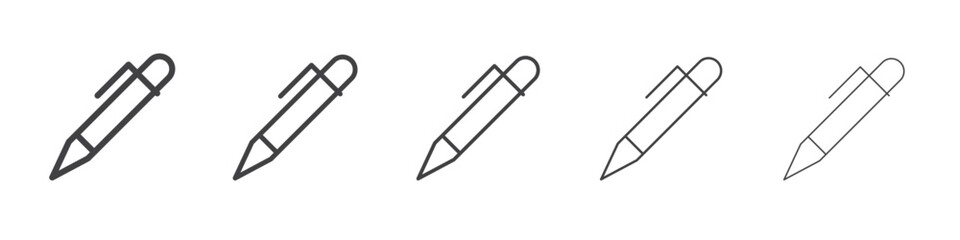 pen icon simple illustration logo art