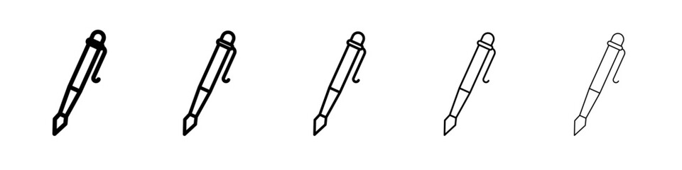 Pen icon simple illustration logo art