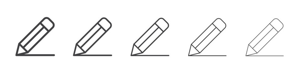 Fototapeta premium Pencil icon simple illustration logo art