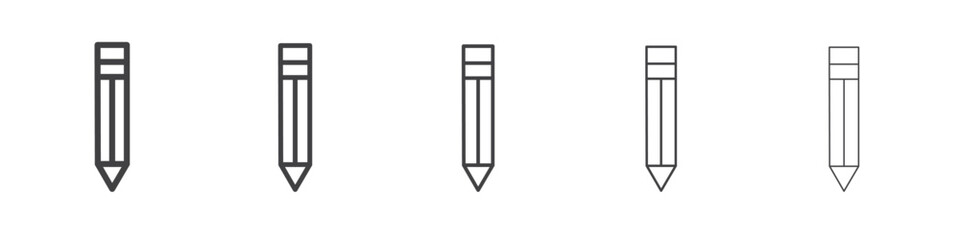 Pencil icon simple illustration logo art