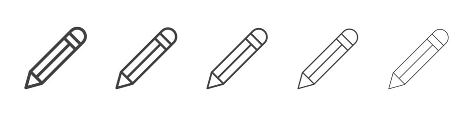 Fototapeta premium Pencil icon simple illustration logo art