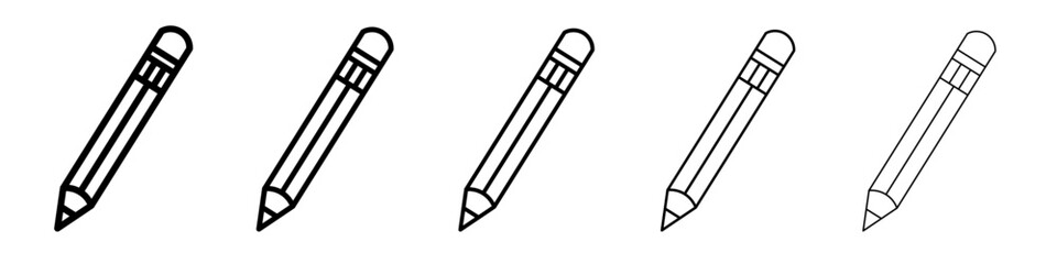 Pencil icon simple illustration logo art
