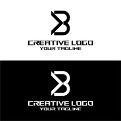 creative letter logo b design vector