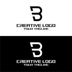 creative letter logo b design vector