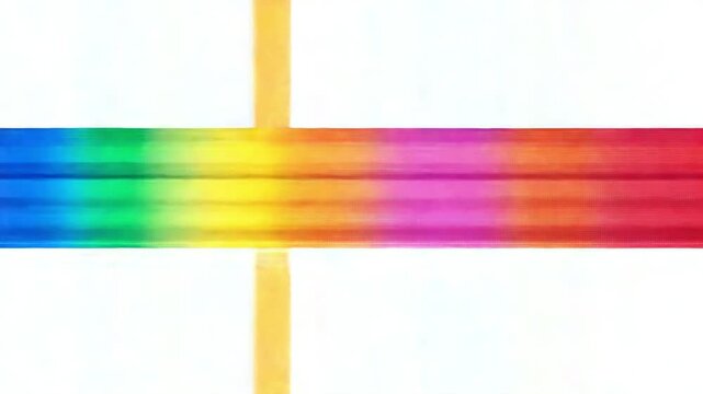Colorful Misaligned Printer Test Patterns with Ink Stains, Technical Error Concept
