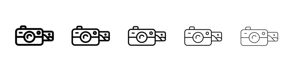 Picture snapshot icon simple illustration logo art