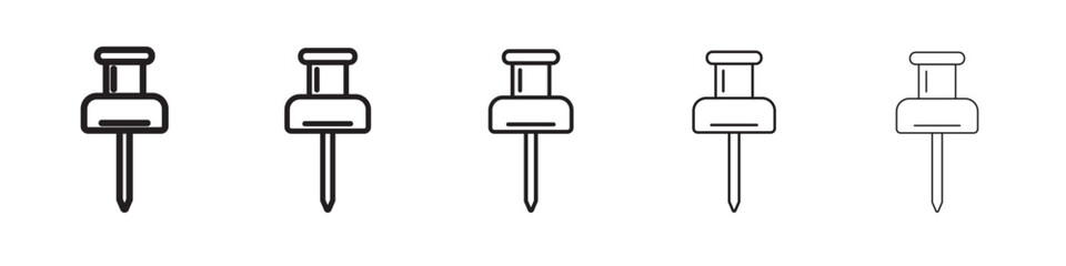 Pin icon simple illustration logo art