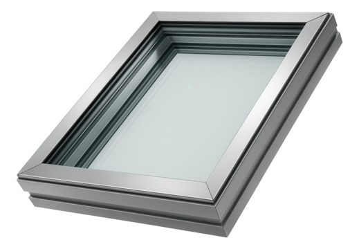 A double-glazed skylight with a UV protective coating, suitable for a cottage attic to reduce heat gain while allowing light in.