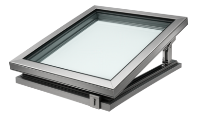 A laminated glass skylight window with enhanced security features, suitable for a high-rise residential building.