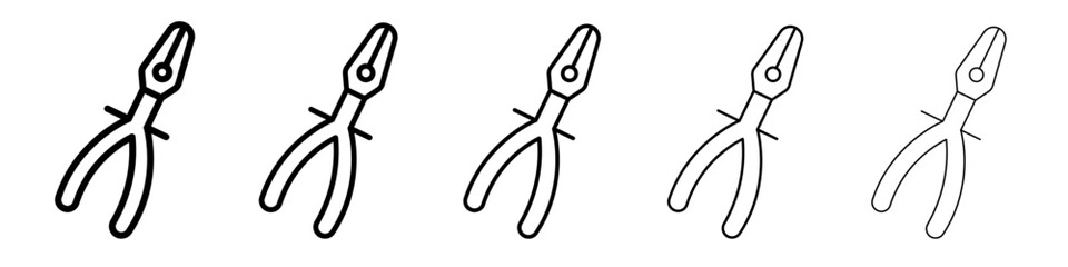 Pliers icon simple illustration logo art